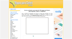 Desktop Screenshot of mapasparacolorir.com.br